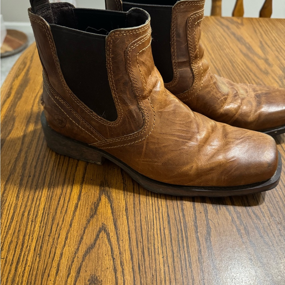Ariat Tan Leather Men's Western Boots